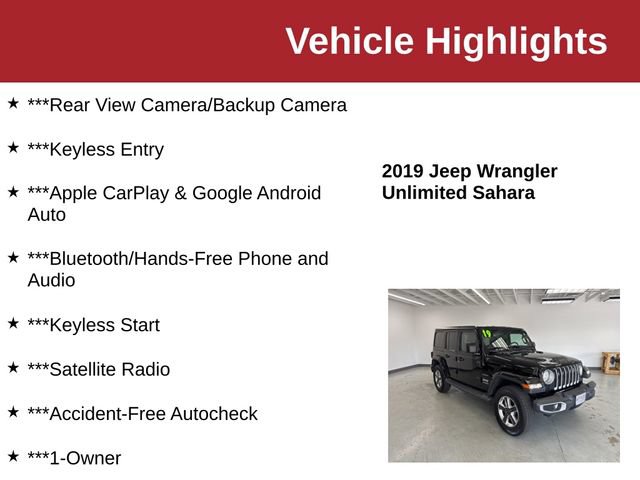 Used 2019 Jeep Wrangler Unlimited Sahara AWD/4WD image 10