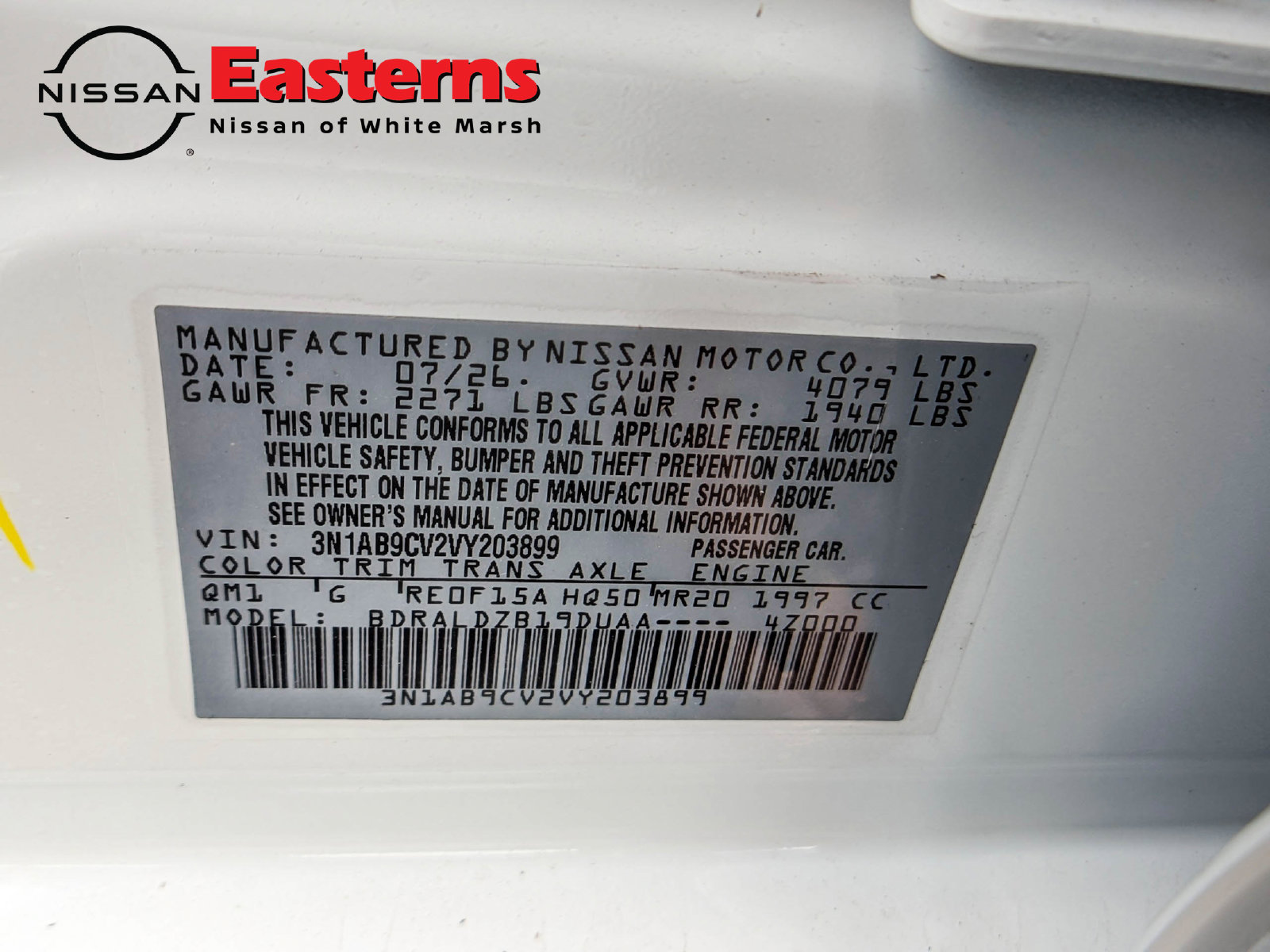 New 2027 Nissan Sentra SV w/ Floor Mat Package FWD image 29