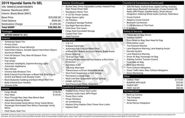 Used 2019 Hyundai Santa Fe SEL image 12