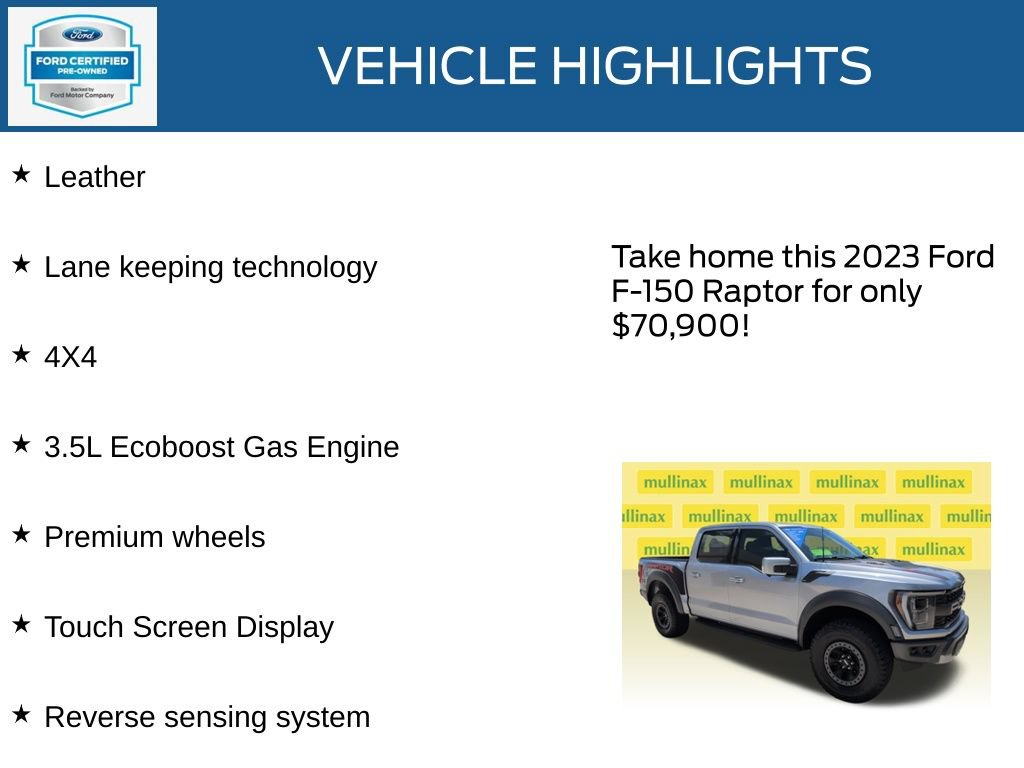 Used 2023 Ford F150 Raptor AWD/4WD image 21