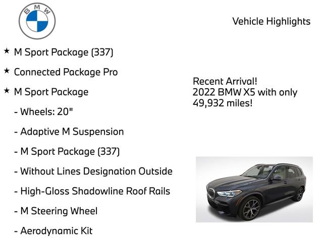 Used 2022 BMW X5 xDrive40i w/ Premium Enhanced Package AWD/4WD image 3