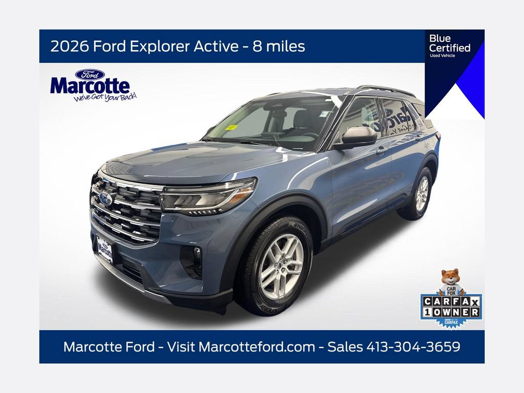 Certified 2026 Ford Explorer Active w/ Active Comfort Package