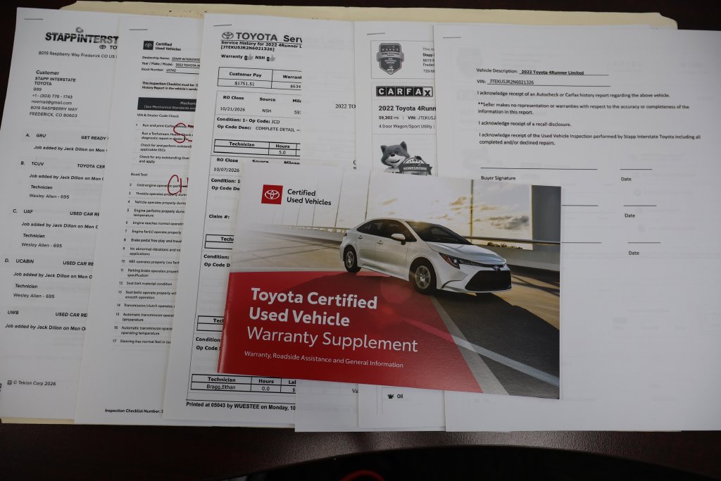 Certified 2022 Toyota 4Runner Limited AWD/4WD image 32