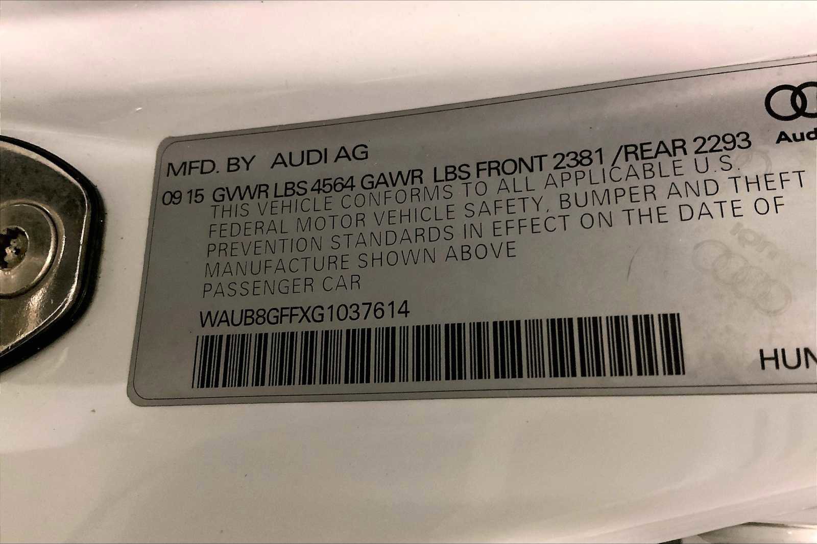 Used 2016 Audi A3 2.0T Premium w/ Audi MMI Navigation Plus image 32