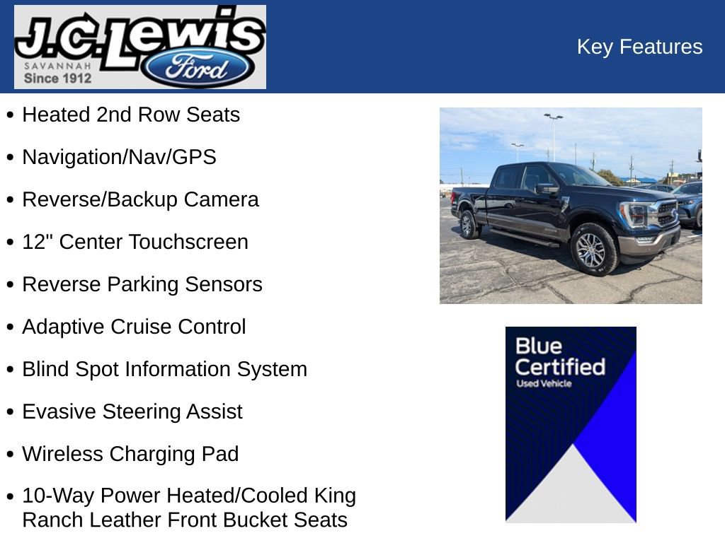 Used 2022 Ford F150 King Ranch w/ Trailer Tow Package image 34