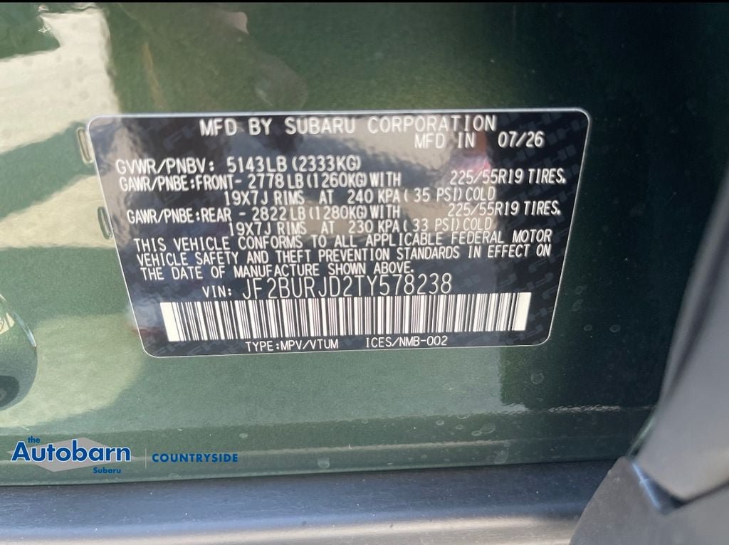 New 2026 Subaru Outback Touring XT AWD/4WD image 30