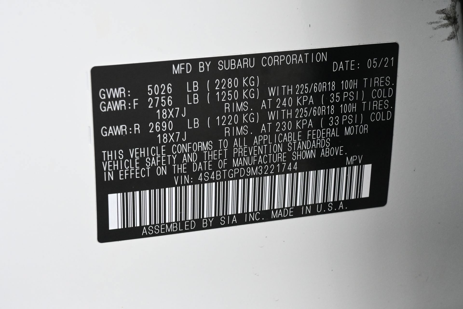 Used 2021 Subaru Outback Touring XT AWD/4WD image 27