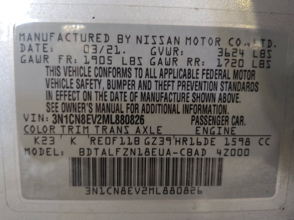 Used 2021 Nissan Versa SV FWD image 33