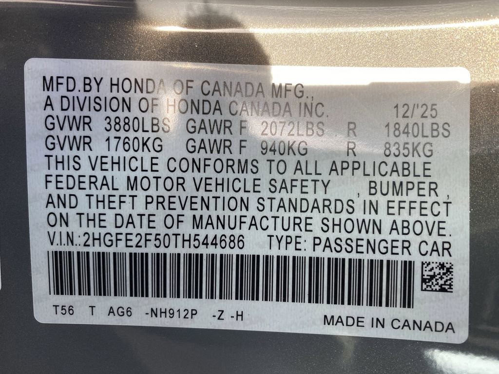 New 2026 Honda Civic Sport image 34