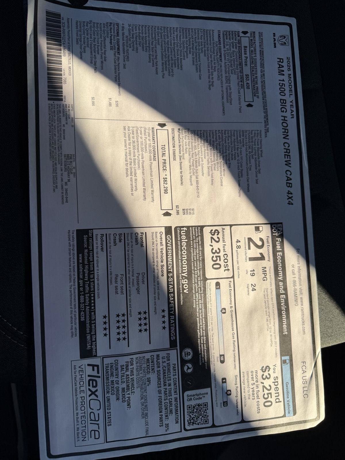 New 2026 RAM 1500 Big Horn AWD/4WD image 24