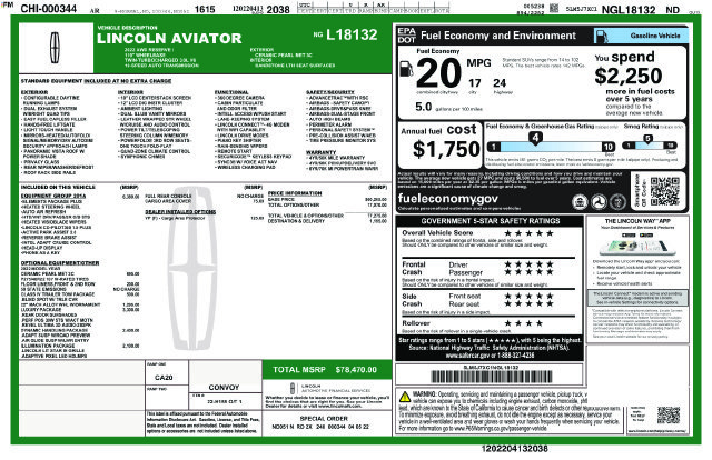 Certified 2022 Lincoln Aviator Reserve w/ Equipment Group 201A AWD/4WD image 40