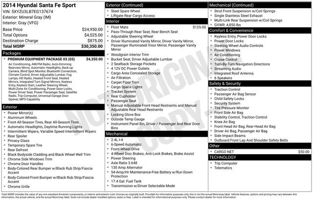 Used 2014 Hyundai Santa Fe Sport w/ Premium Equipment Package 03 FWD image 20