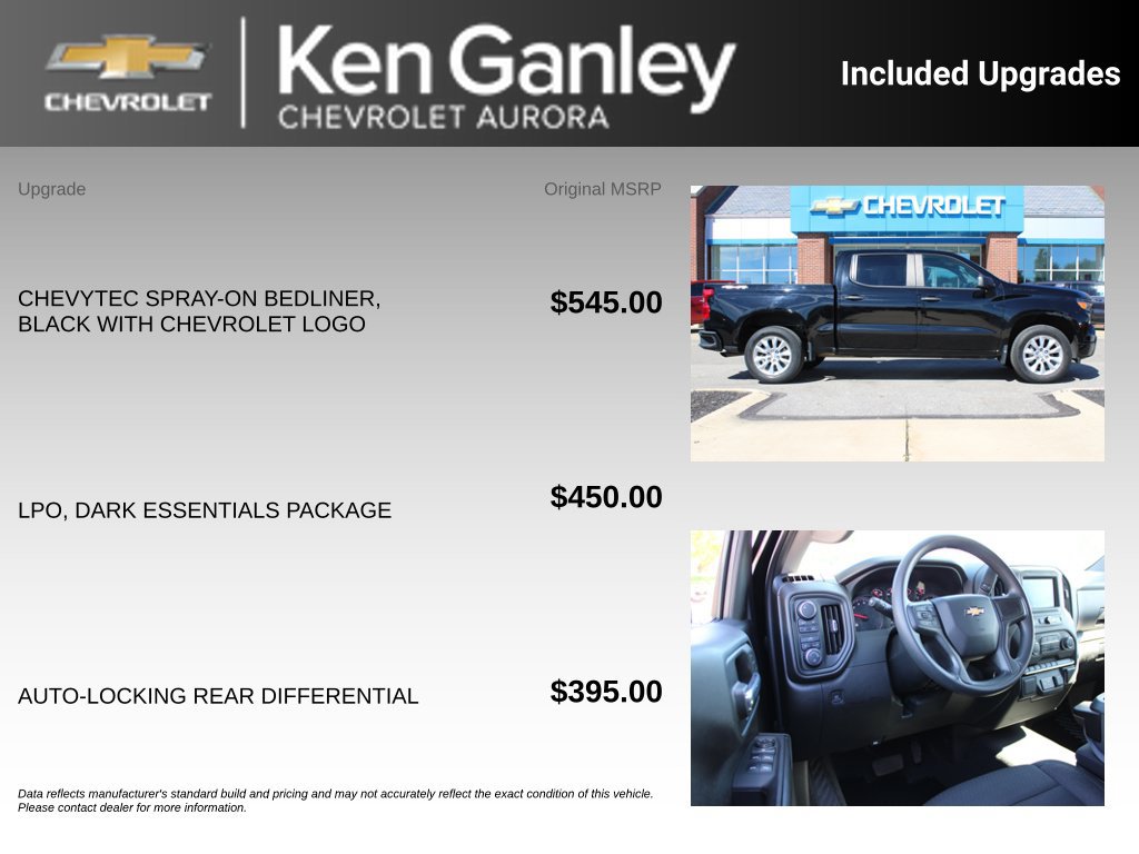 Certified 2022 Chevrolet Silverado 1500 Custom w/ LPO, Dark Essentials Package AWD/4WD image 6