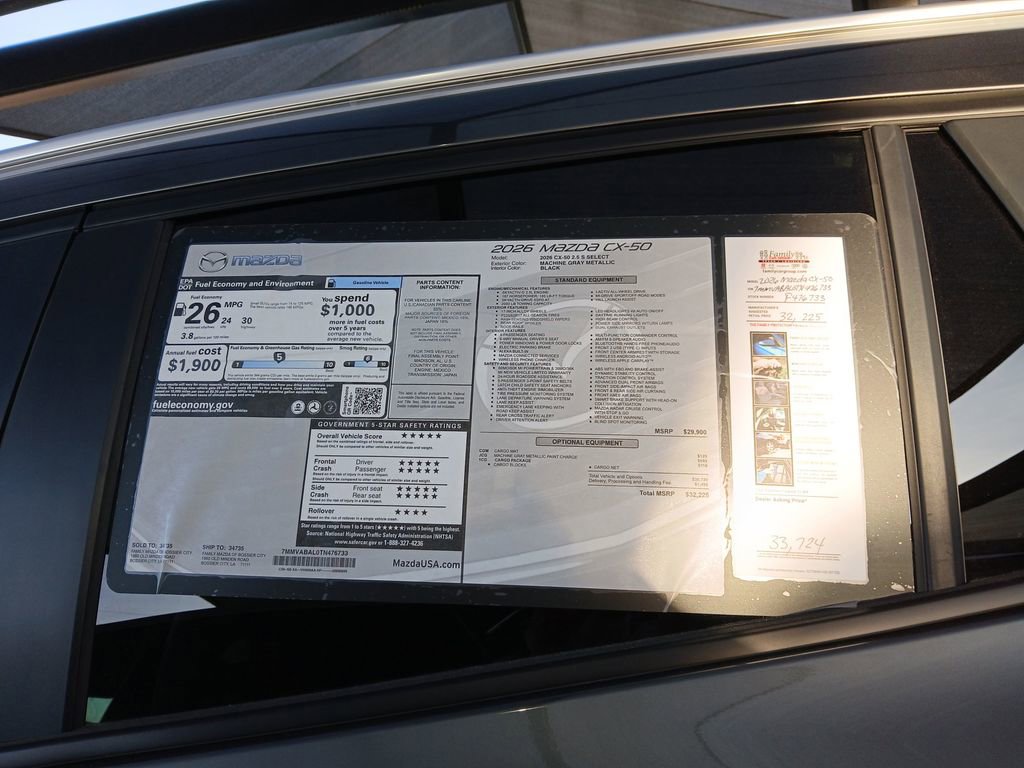 New 2026 MAZDA CX-50 AWD 2.5 S w/ Cargo Package image 21