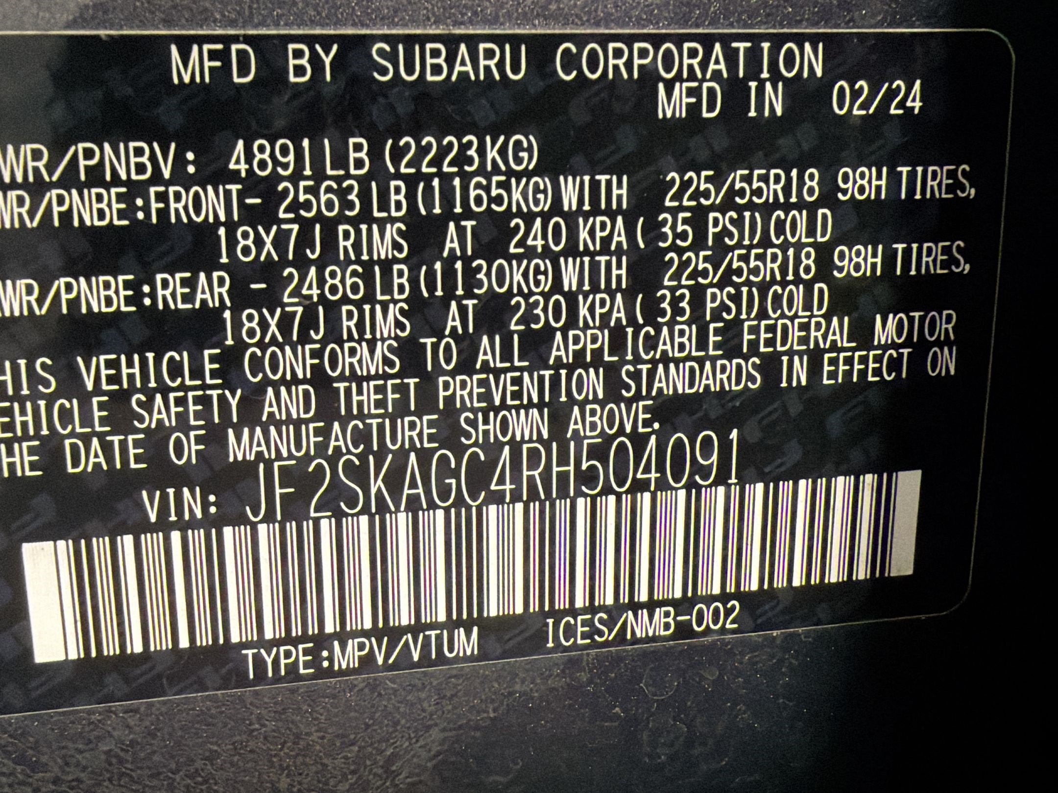 Used 2024 Subaru Forester Sport w/ POP Package 3 AWD/4WD image 23
