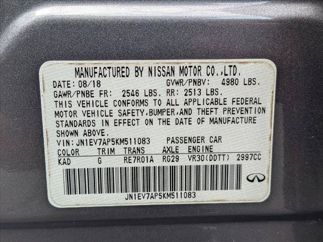 Used 2019 INFINITI Q50 Luxe w/ Cargo Package (L96) RWD image 22
