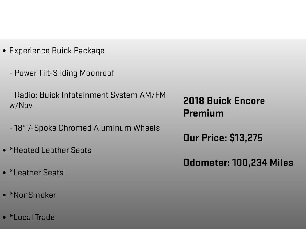 Used 2018 Buick Encore Premium w/ Experience Buick Package AWD/4WD image 12