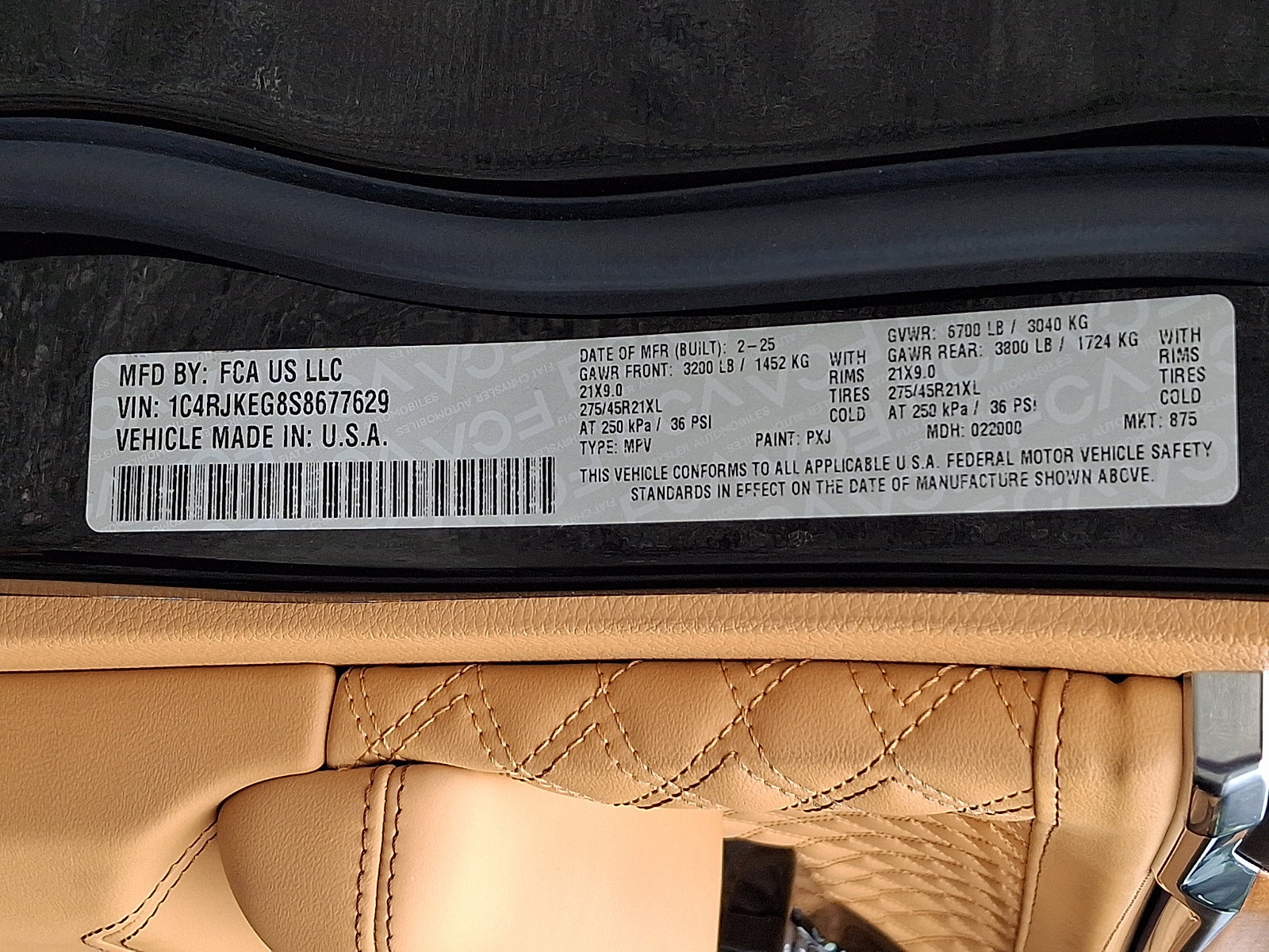 Certified 2025 Jeep Grand Cherokee L Summit AWD/4WD image 27