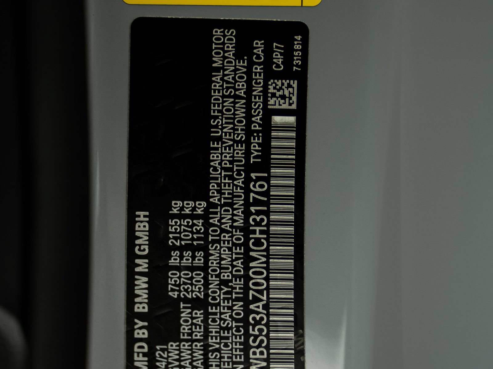 Used 2021 BMW M4 Coupe w/ M Carbon Exterior Package RWD image 69