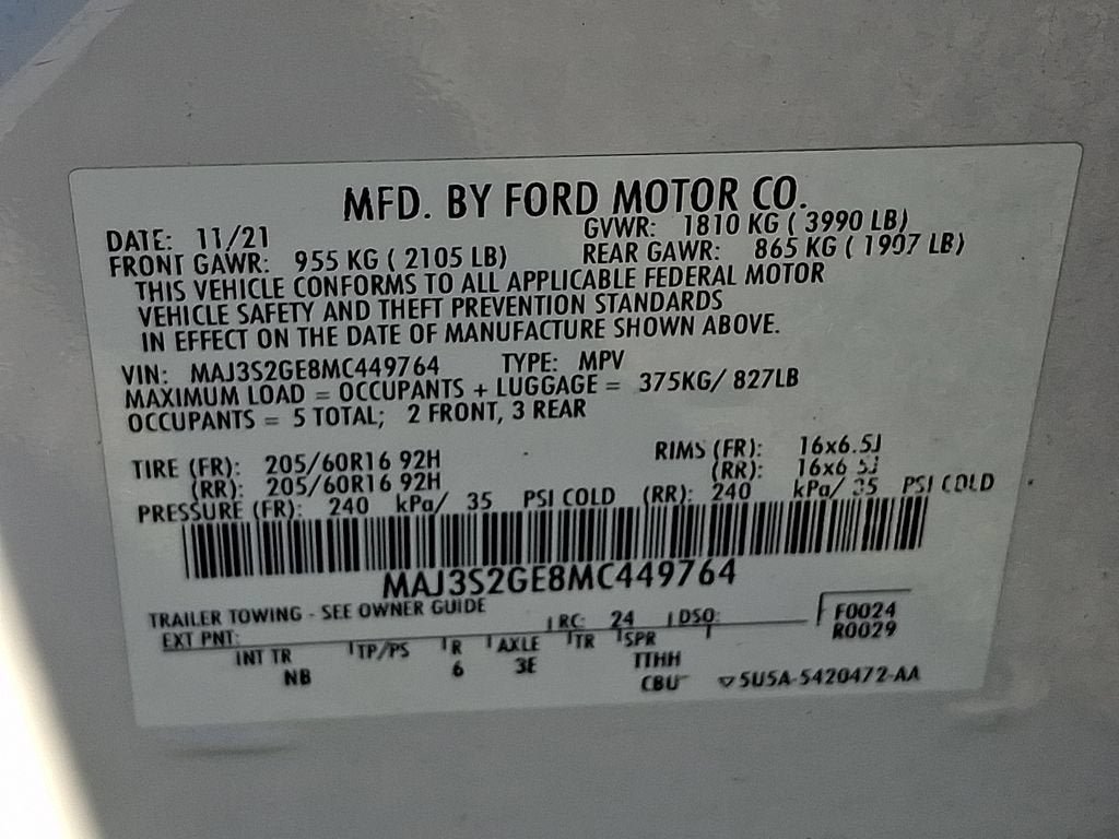 Used 2021 Ford EcoSport SE w/ SE Convenience Package FWD image 27
