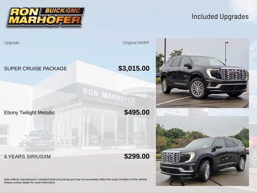 New 2026 GMC Acadia Denali w/ Super Cruise Package AWD/4WD image 6
