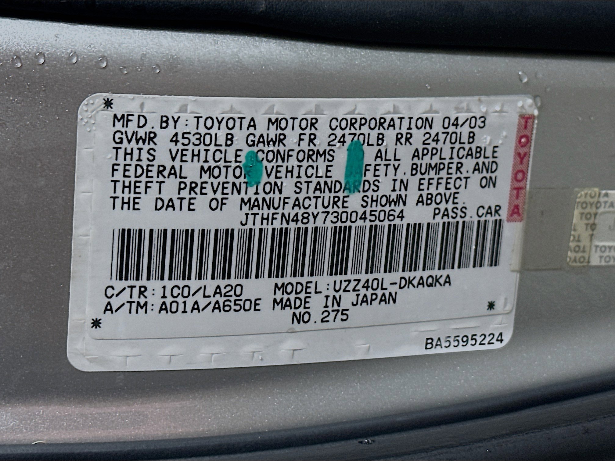 Used 2003 Lexus SC 430 Convertible image 29