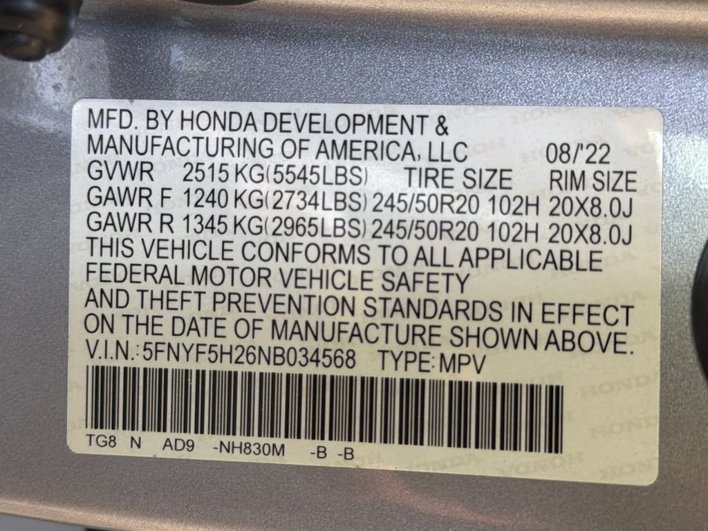 Used 2022 Honda Pilot Special Edition image 39