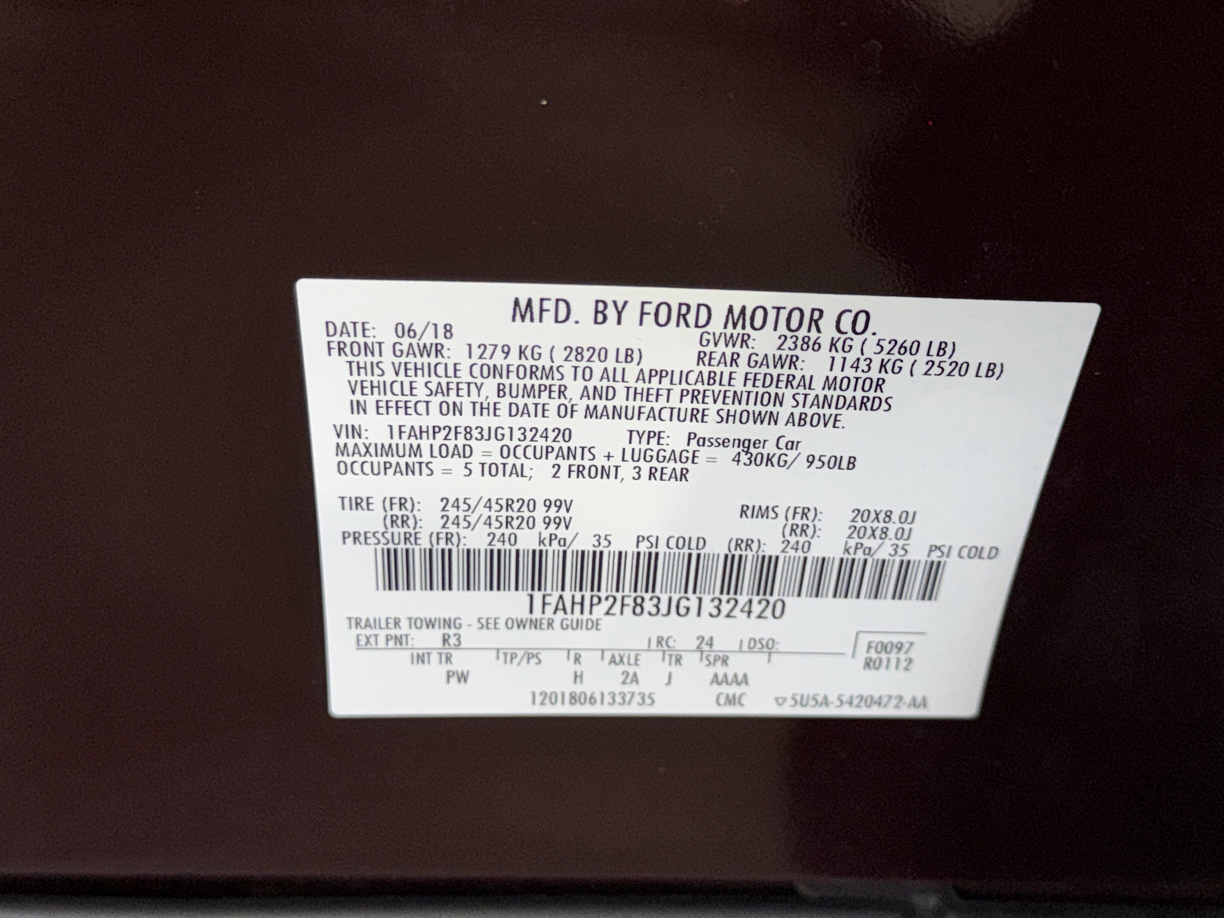 Used 2018 Ford Taurus Limited image 37