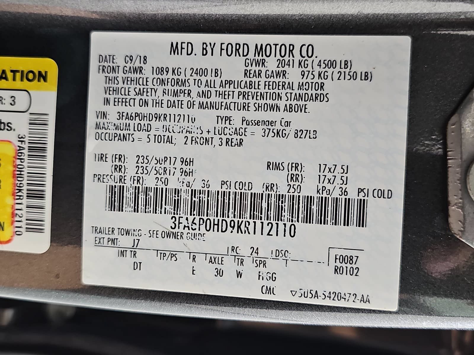 Used 2019 Ford Fusion SE FWD image 30