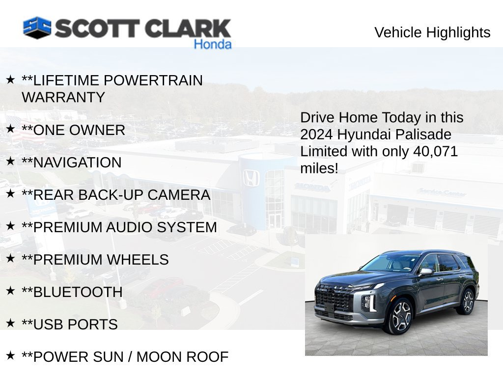 Used 2024 Hyundai Palisade Limited AWD/4WD image 12