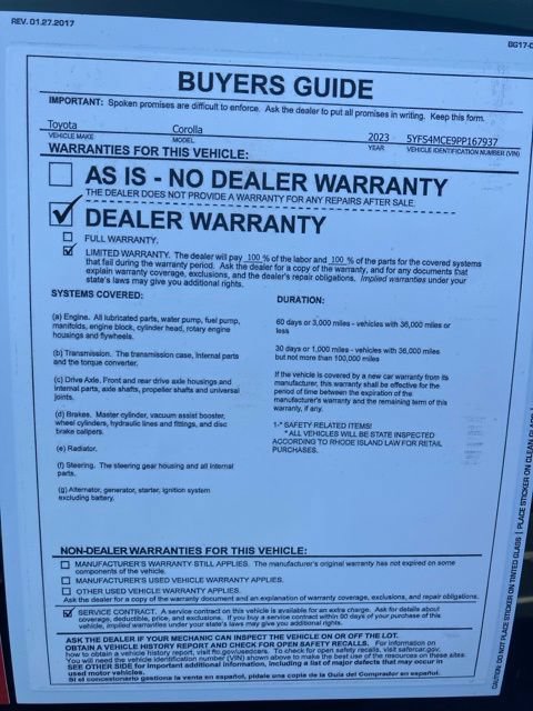 Certified 2023 Toyota Corolla SE w/ Carpet Mat Package (TMS) FWD image 41