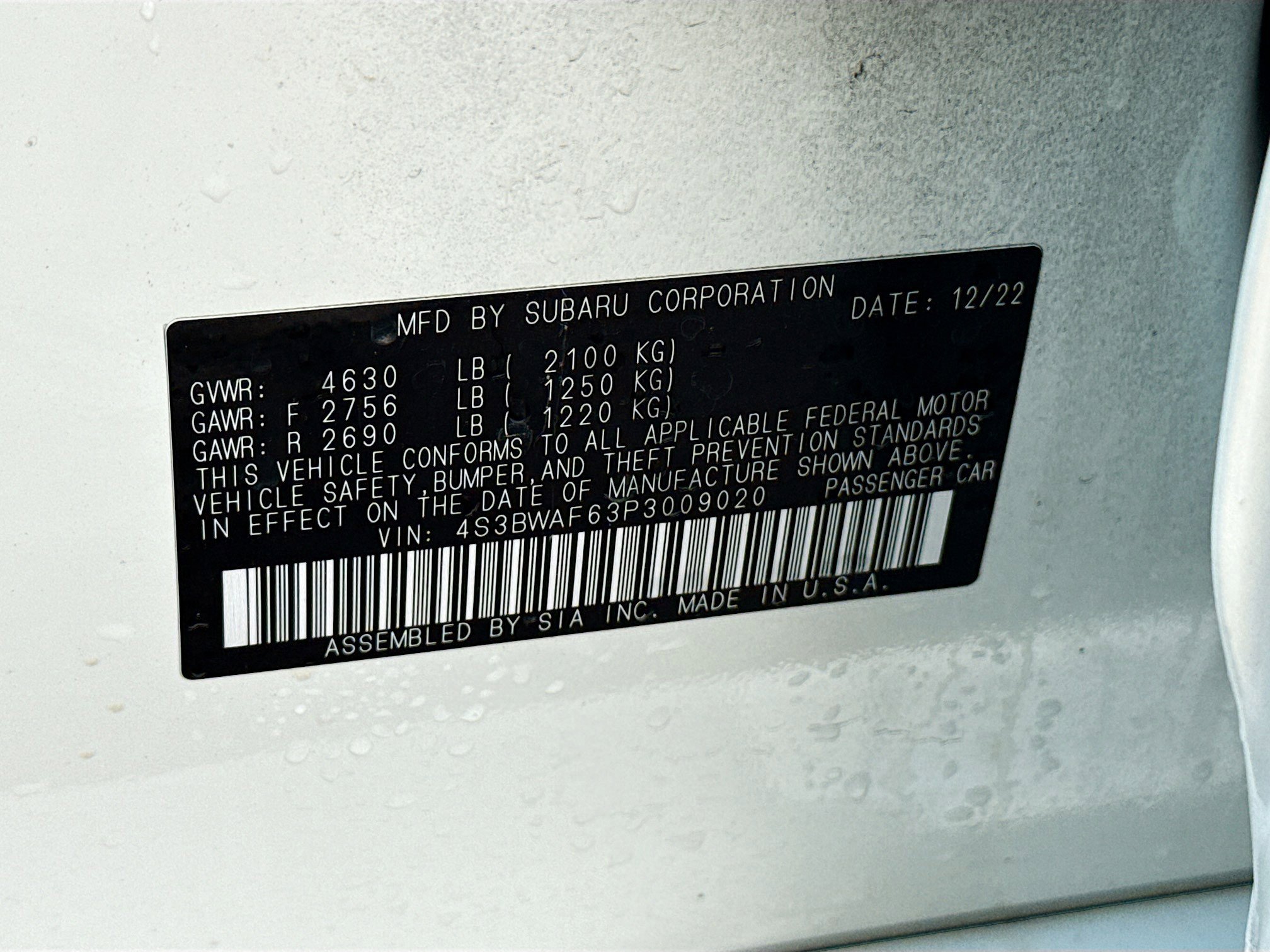 Used 2023 Subaru Legacy Premium image 44