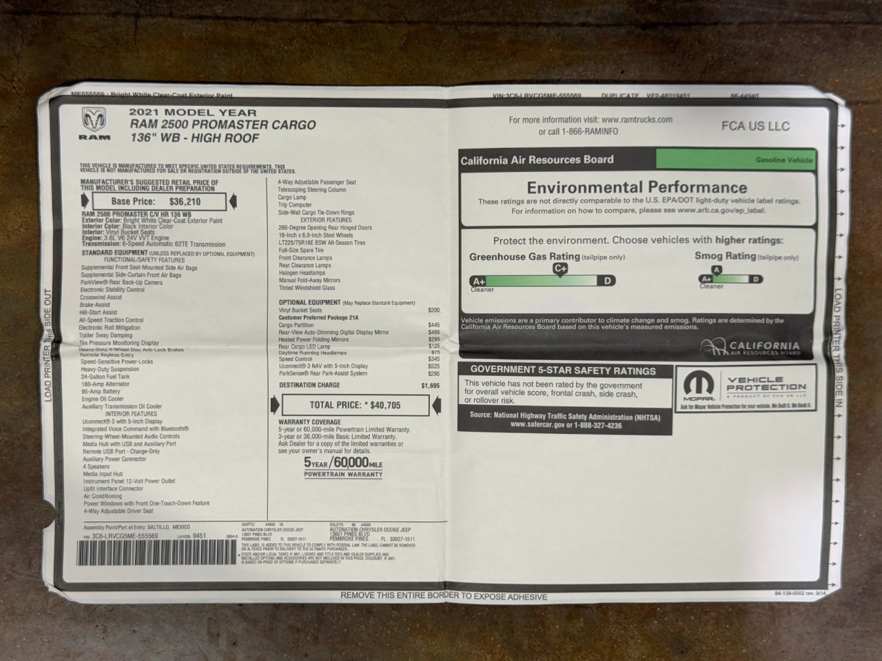 Used 2021 RAM ProMaster 2500 image 58