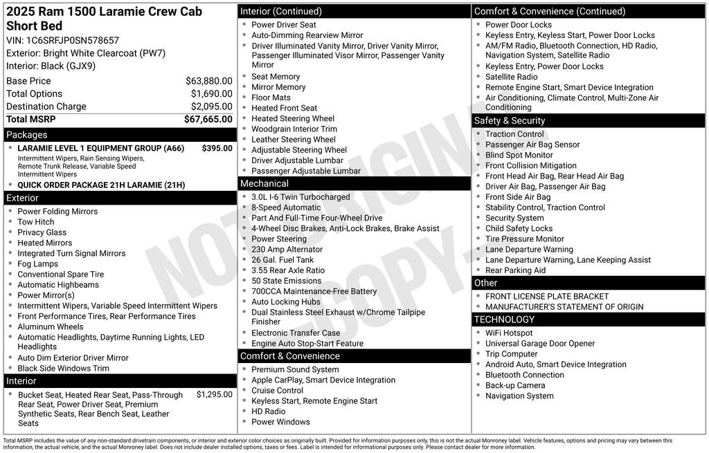 Used 2025 RAM 1500 Laramie image 36