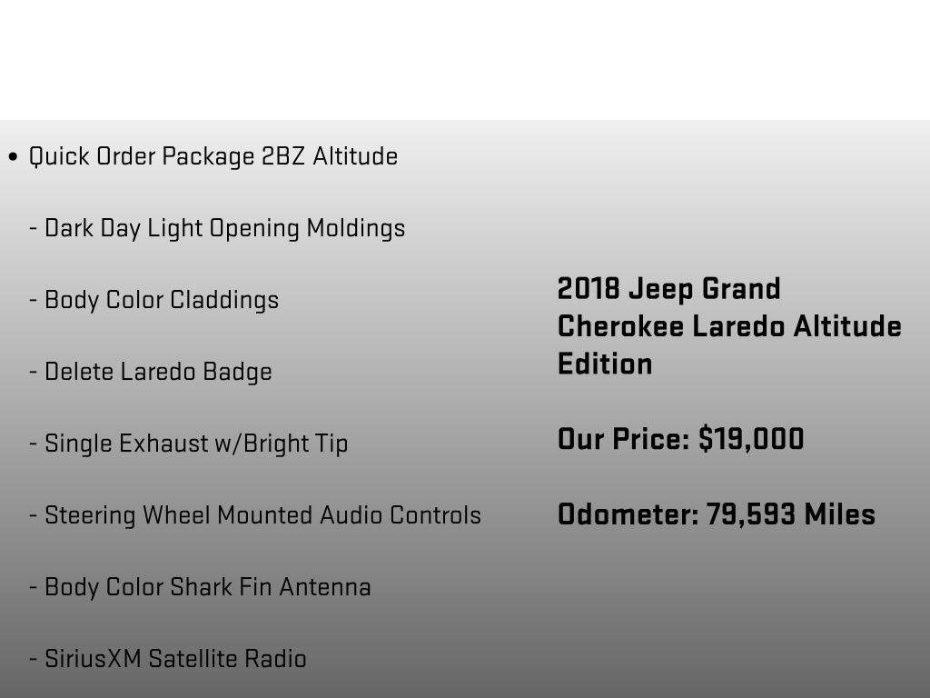 Used 2018 Jeep Grand Cherokee Altitude AWD/4WD image 18