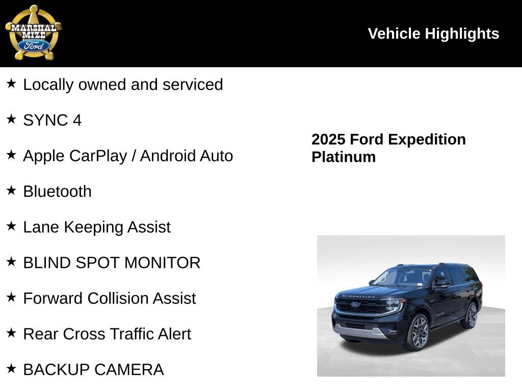 Used 2025 Ford Expedition Platinum w/ Platinum Ultimate Package AWD/4WD image 2
