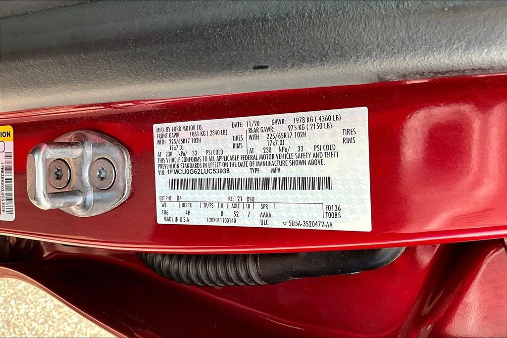 Used 2020 Ford Escape SE image 21