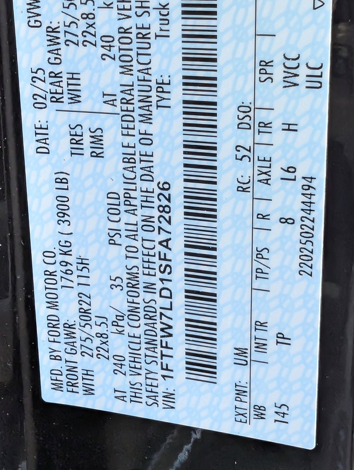 Used 2025 Ford F150 Platinum w/ Equipment Group 703A Plus image 32