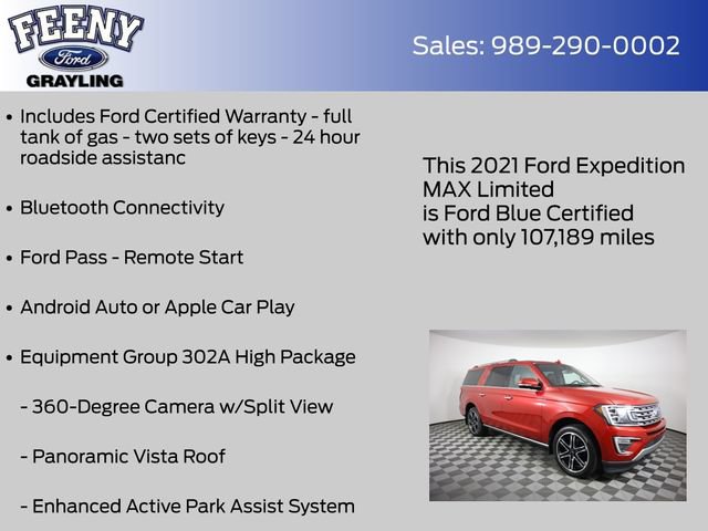 Used 2021 Ford Expedition Max Limited AWD/4WD image 9