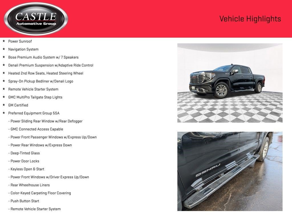 Certified 2024 GMC Sierra 1500 Denali w/ Technology Package AWD/4WD image 5