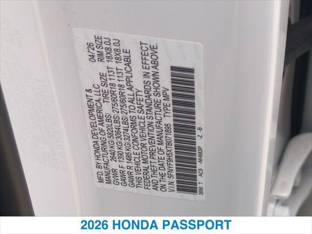 New 2026 Honda Passport TrailSport image 26