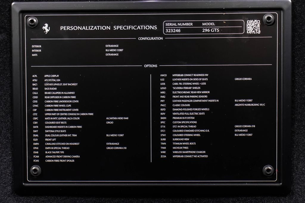 Certified 2025 Ferrari 296 GTS RWD image 59