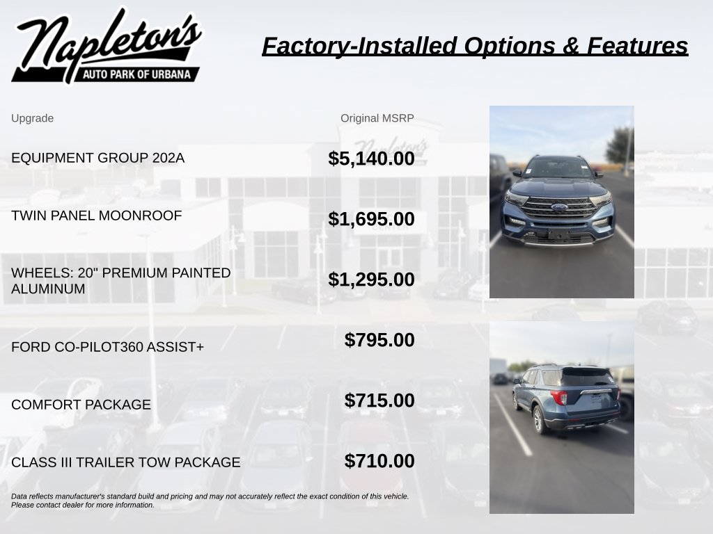 Used 2020 Ford Explorer XLT w/ Equipment Group 202A AWD/4WD image 4