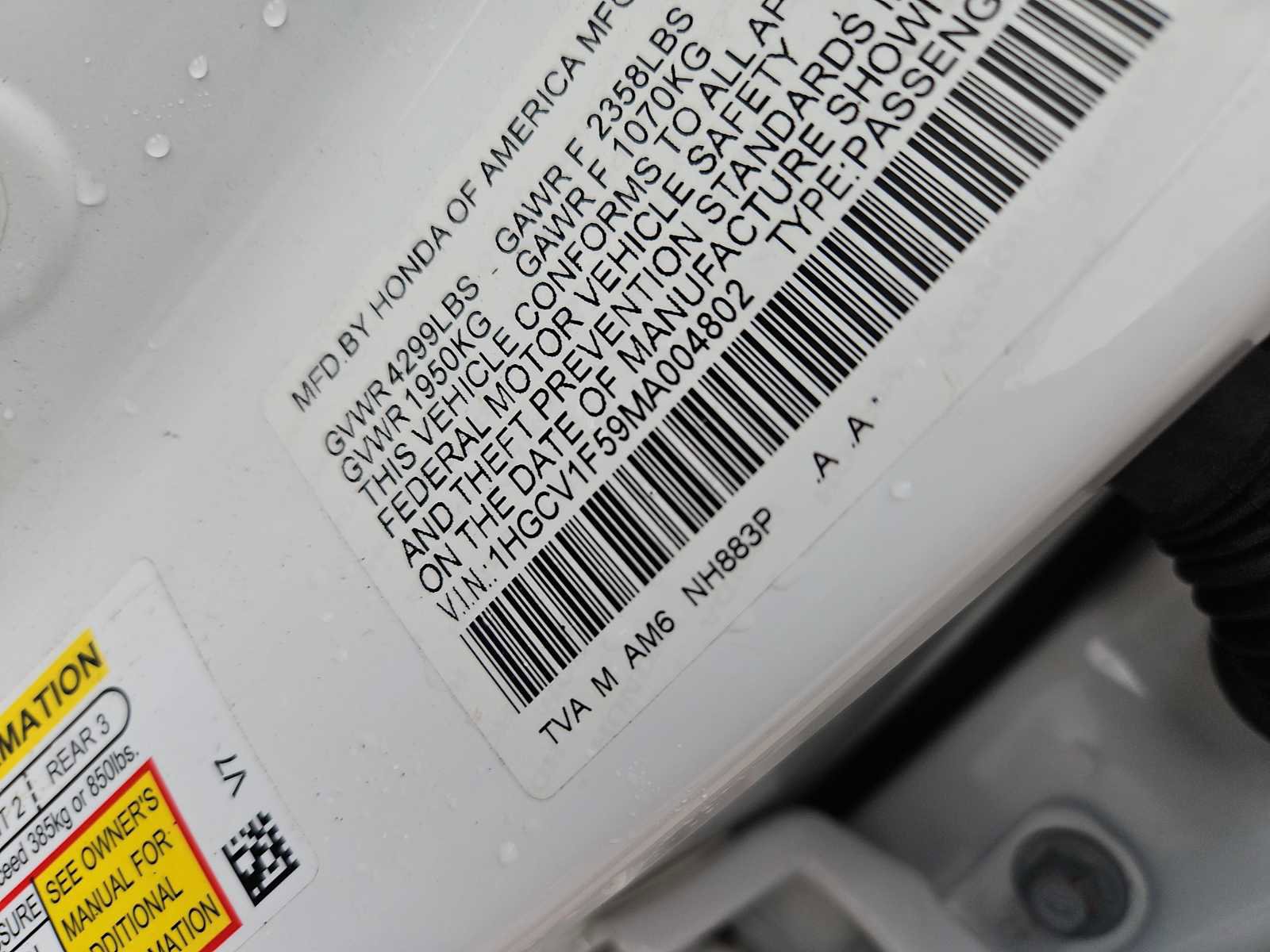 Certified 2021 Honda Accord EX-L image 14