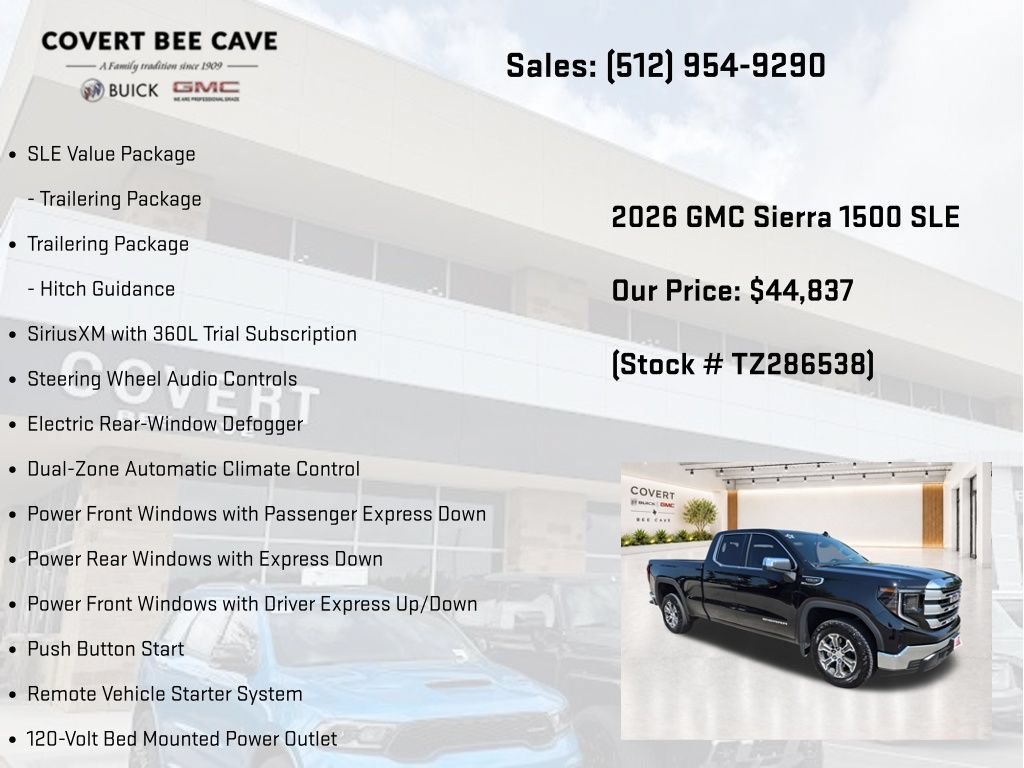 New 2026 GMC Sierra 1500 SLE w/ Preferred Package RWD image 26