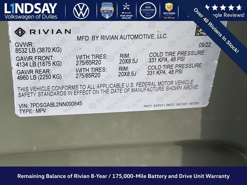 Used 2022 Rivian R1S Launch Edition image 28