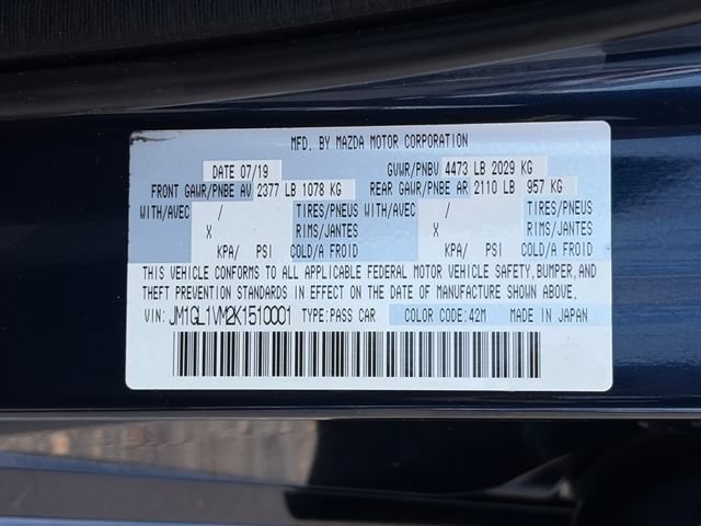 Used 2019 MAZDA MAZDA6 Touring FWD image 53