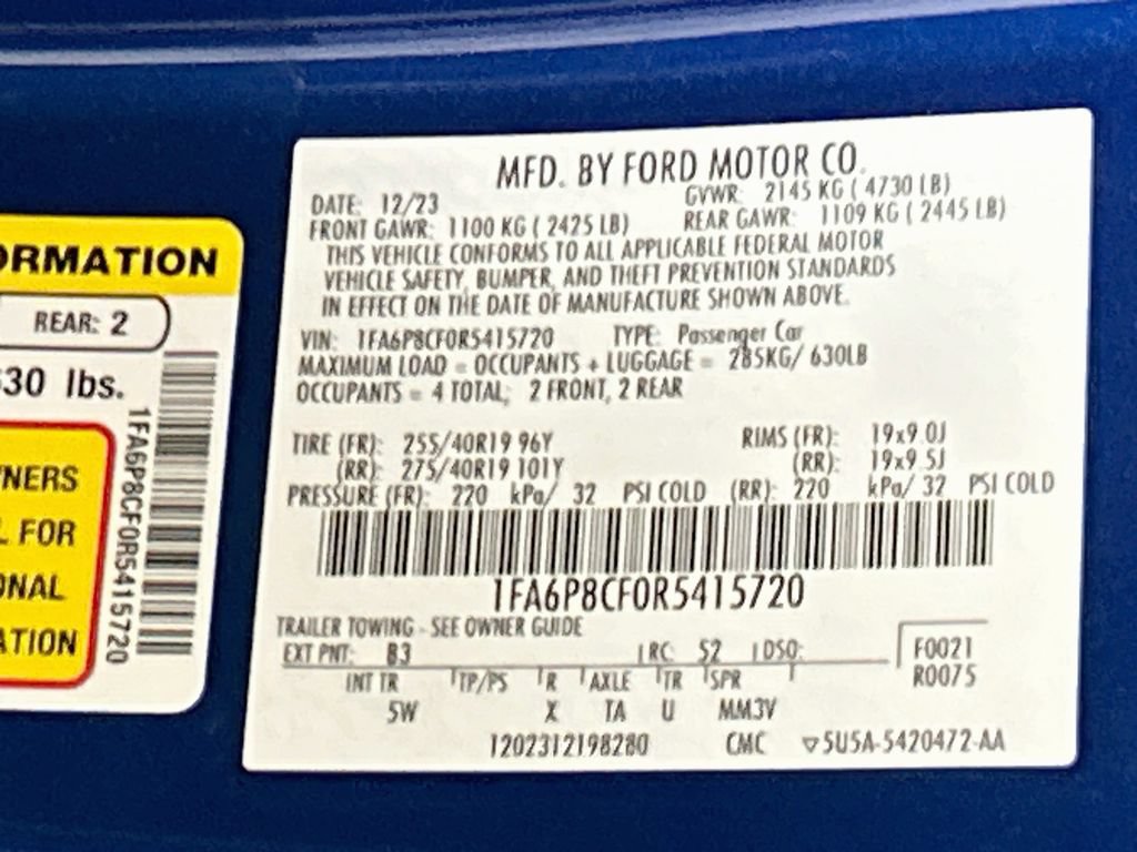 Used 2024 Ford Mustang GT Premium w/ GT Performance Package RWD image 29