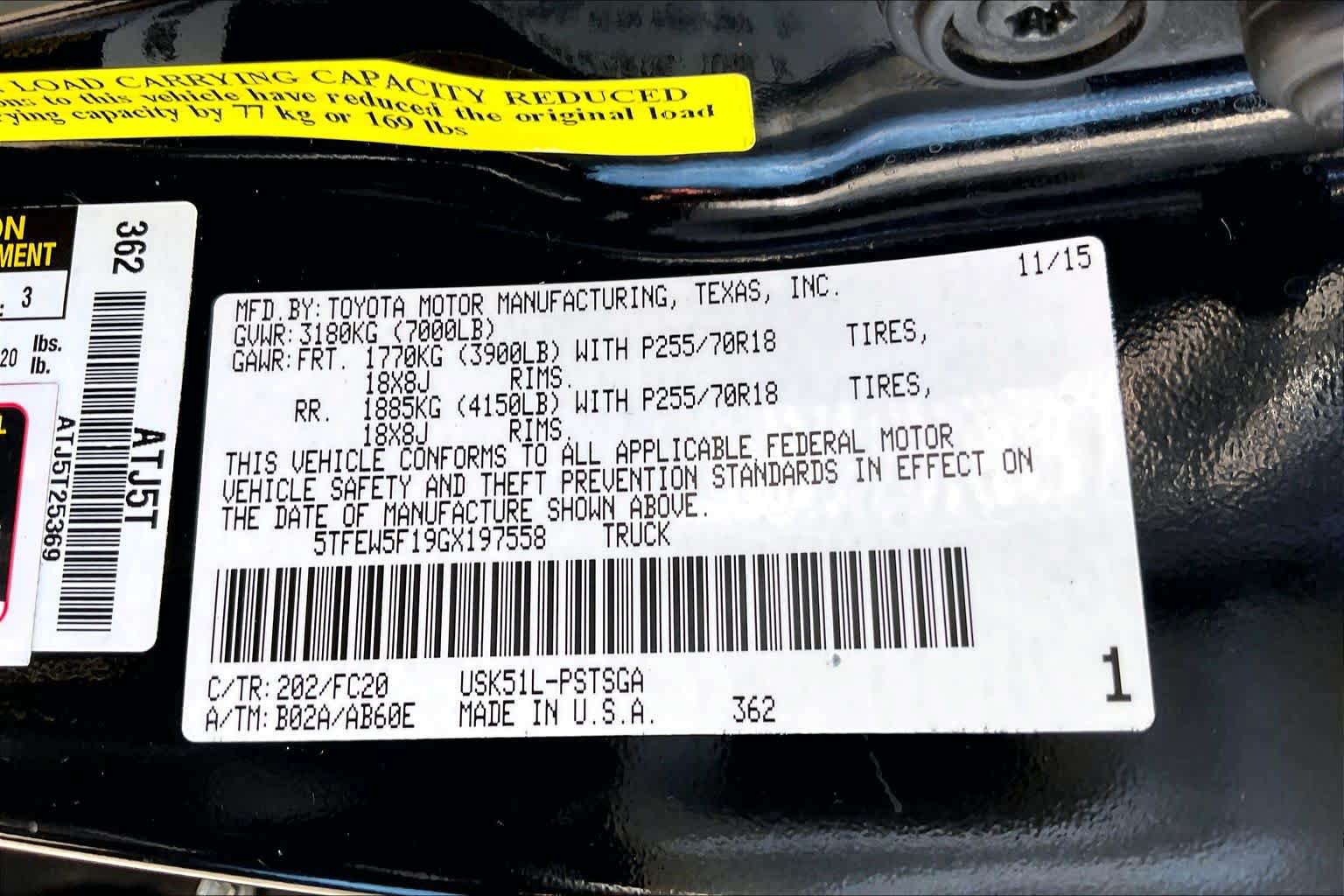 Used 2016 Toyota Tundra SR5 w/ SR5 Upgrade Package RWD image 33