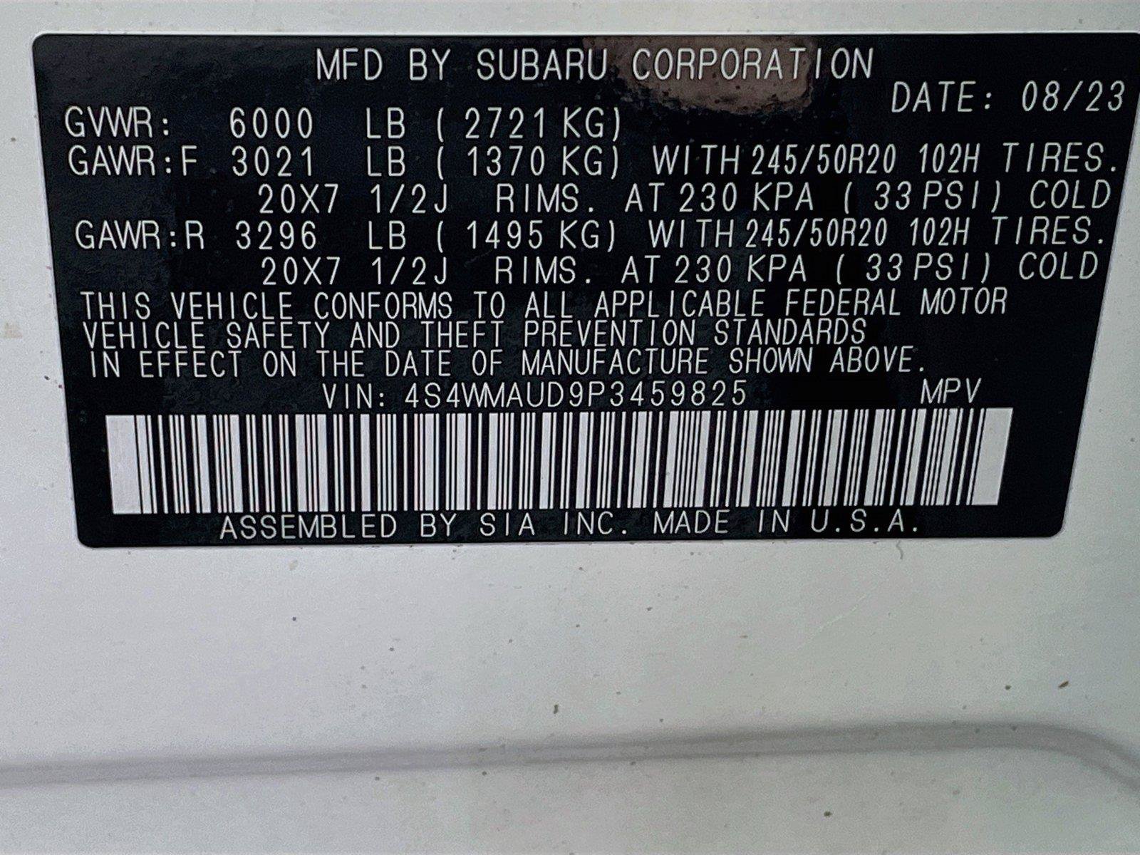 Used 2023 Subaru Ascent Limited w/ Technology Package AWD/4WD image 38